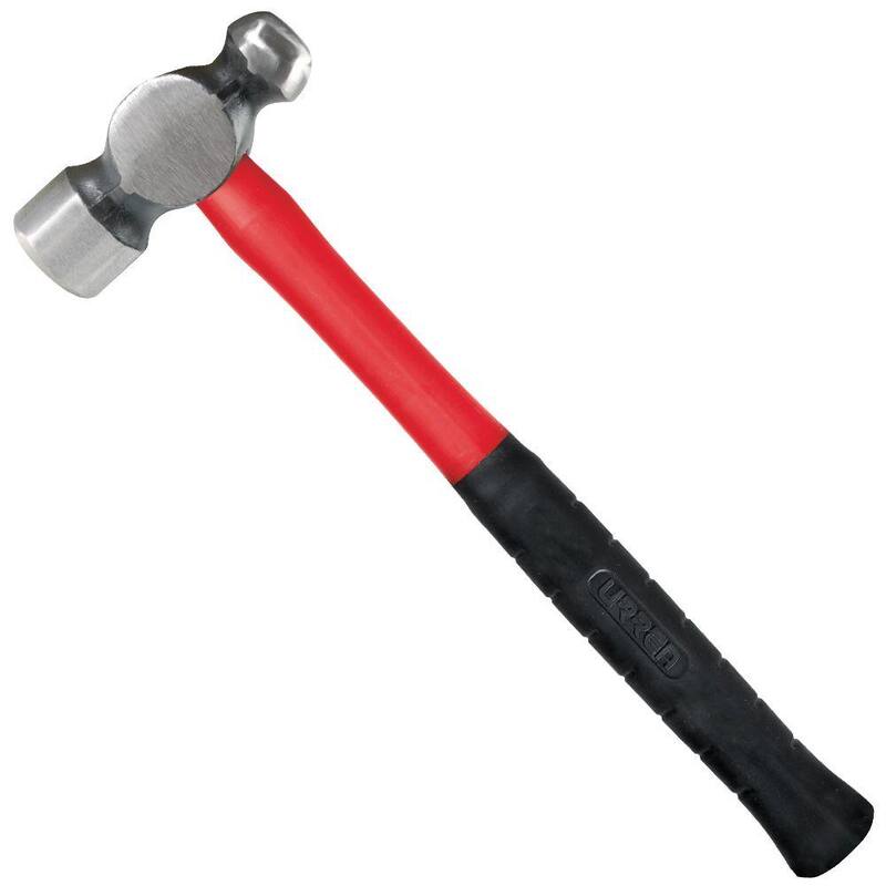 URREA 32 oz. Ball Pein Hammer With Fiber Glass Handle With Rubber Cover - 1332FV