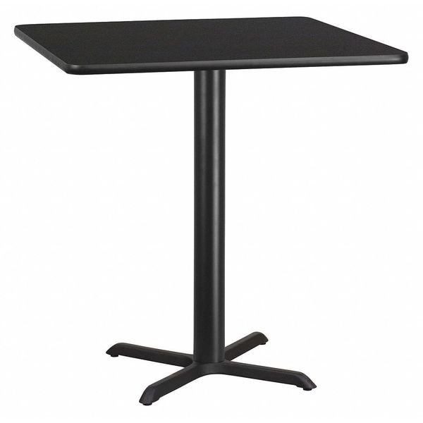 Flash Furniture Square Laminate Table Top, 42" W, 42" L, 31.125" H, Laminate Top, Wood Grain - XU-BLKTB-4242-T3333-GG