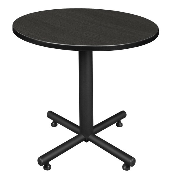 Regency Kobe Square & Round Tables, 30 W, 30 L, 29 H, Wood, Metal Top, Ash Grey - TKB30RNDAG