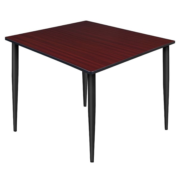 Regency Kahlo Square & Round Tables, 48 W, 48 L, 29 H, Wood, Metal Top, Mahogany - TPL4848MHBK