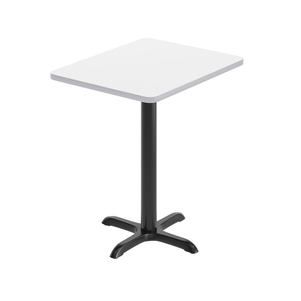 Flash Furniture Rectangle 24 in W, 30 in L, White - XU-WHTB-2430-T2222-GG
