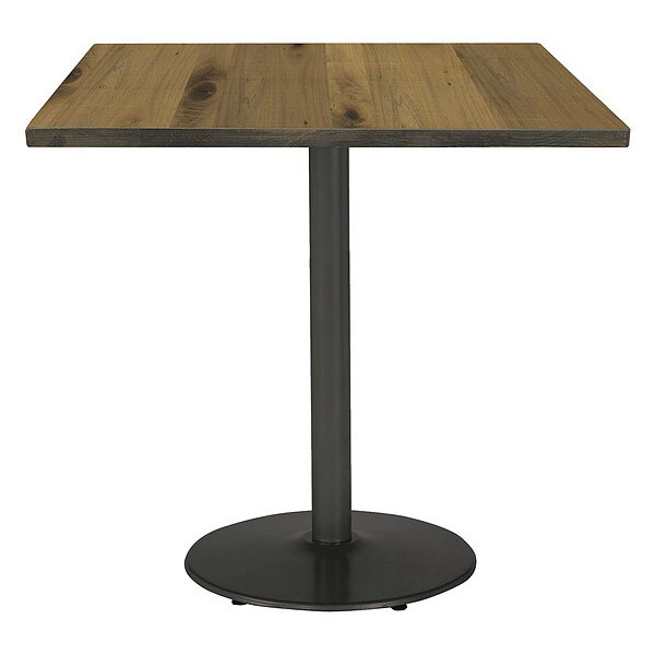 Kfi Square 42 W, 42 L, 41 H, Wood Top, Natural - T42SQ-B1922BK-38-LFT-NA