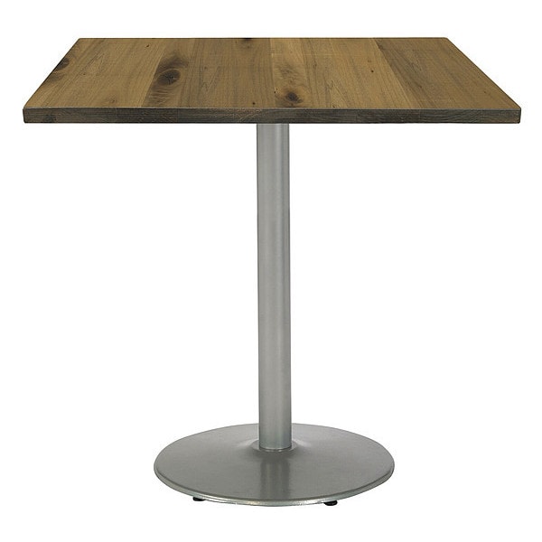 Kfi Square 42 W, 42 L, 41 H, Wood Top, Natural - T42SQ-B1922SL-38-LFT-NA