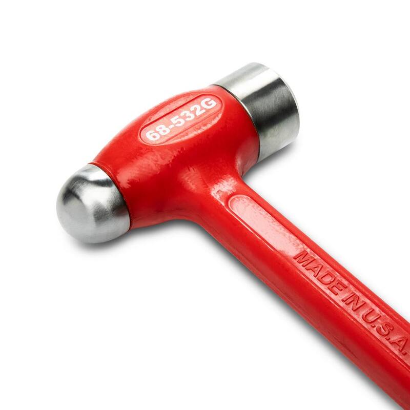 GEARWRENCH 31 Oz. Steel Faced Polyurethane Ball Pein Hammer - 68-532G