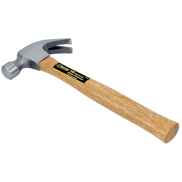 Steel Grip Claw Hammer Wood 16 Oz - 2257962