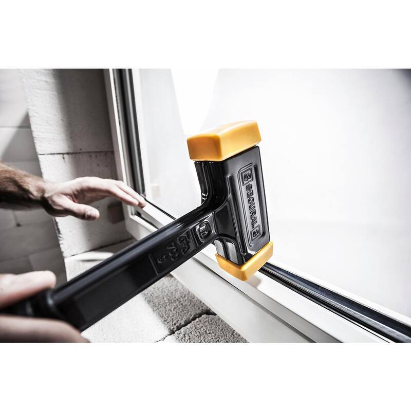 Unbranded Halder Secural 24 oz. Dead Blow with Steel Head and Handle Rubber Grip and Rectangular Polyurethane Replaceable Faces - 3380.04