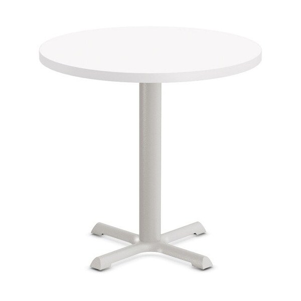 Special-T Table, Round, 36in Dia x 29in, Gray Base/White Top - SCTSTAR236GWH