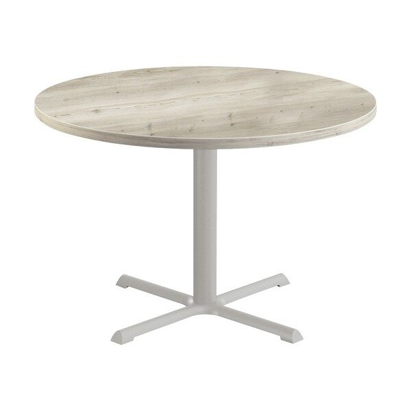 Special-T Table, Round, 36in Dia x 29in, Gray Base/Aged Driftwood Top - SCTSTAR236GAD