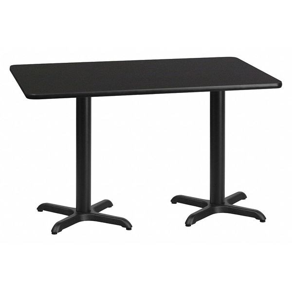Flash Furniture Rectangle Laminate Table Top, 30" W, 60" L, 31.125" H, Laminate Top, Wood Grain - XU-BLKTB-3060-T2222-GG