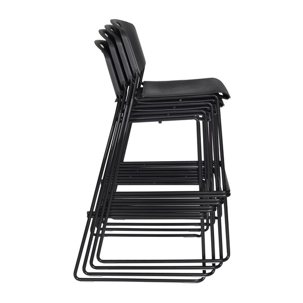 Cain Round Tables > Breakroom Tables > Cain CafÃ© Table & Chair Sets, 30 W, 30 L, 42 H, Cherry - TCB30RNDCH4495BK