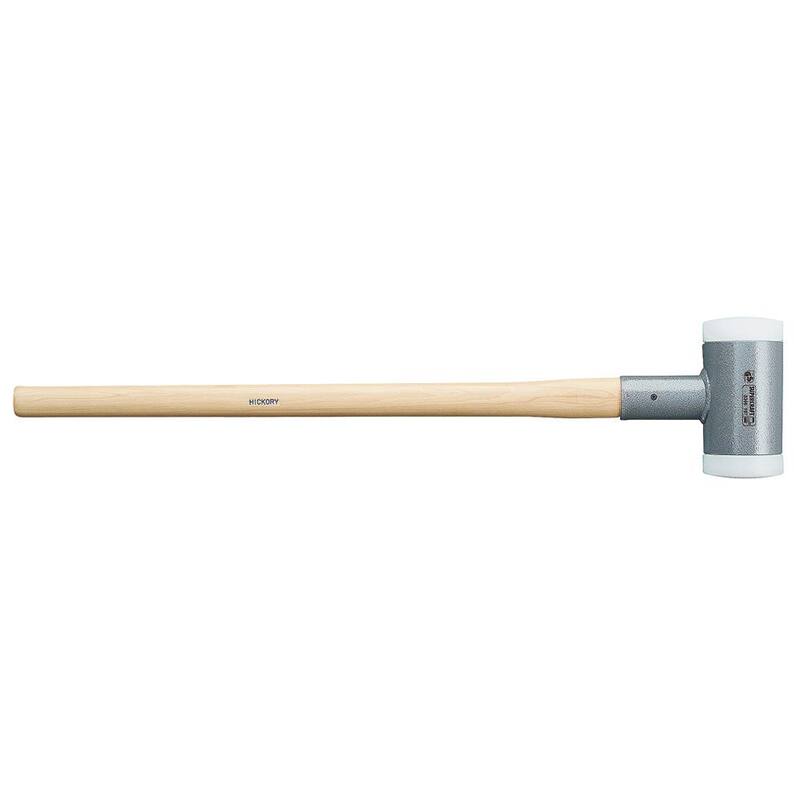Supercraft 10 lb. Dead-Blow Sledgehammer with Hickory Handle and Replaceable Nylon Face Inserts - 3366.081