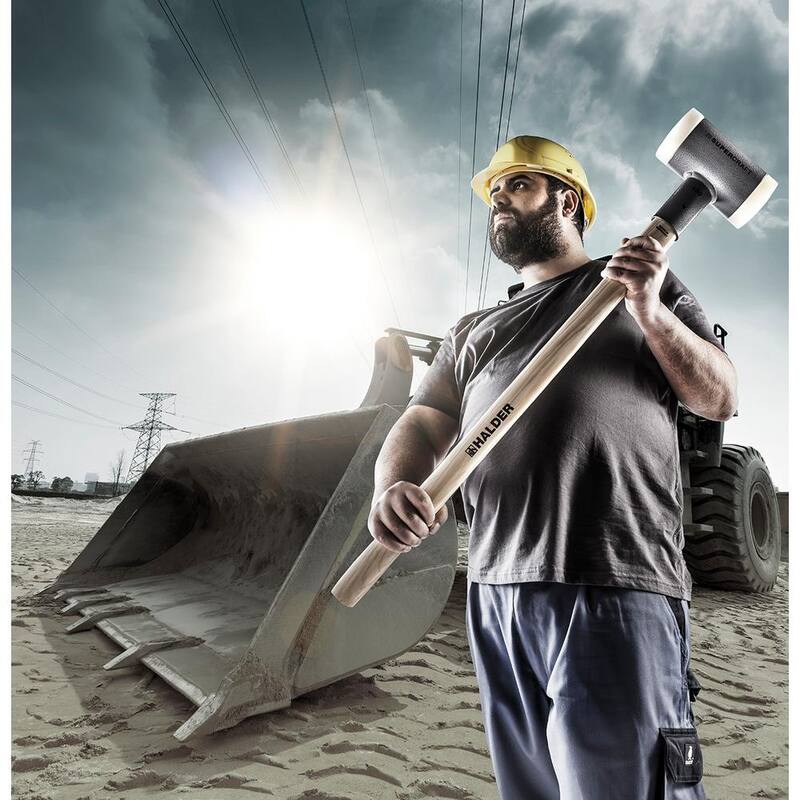 Supercraft 10 lb. Dead-Blow Sledgehammer with Hickory Handle and Replaceable Nylon Face Inserts - 3366.081