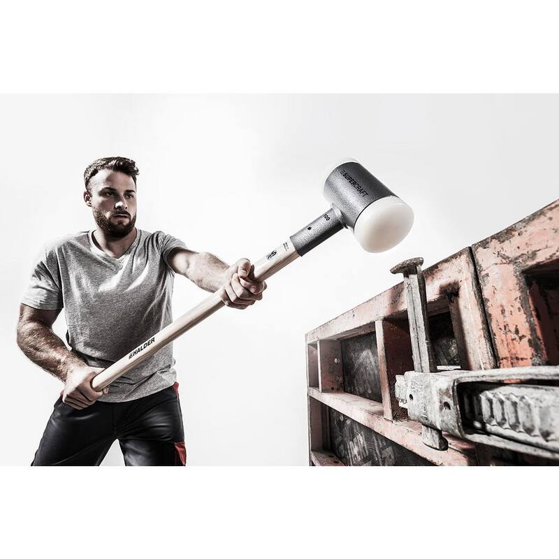 Supercraft 10 lb. Dead-Blow Sledgehammer with Hickory Handle and Replaceable Nylon Face Inserts - 3366.081