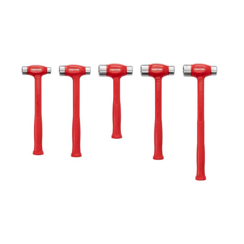 TEKTON Flat Steel Face Dead Blow Hammer Set, 5-Piece (26,36,43,47,50 oz.) - HDB94002