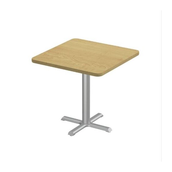Correll Square Cafe Table, 24 in W, 24 in L, 29 in H, Particleboard Top, Fusion Maple - SXT24S-16-98-16