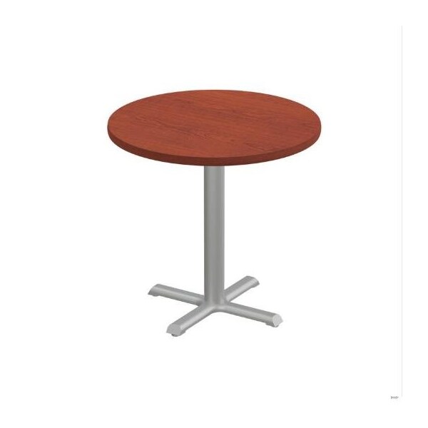 Correll Round Cafe Table, 36 in W, 36 in L, 29 in H, Particleboard Top, Cherry - SXT36R-21-98-21