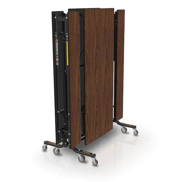 Palmer Hamilton Rectangle Cafeteria Bench Table, 145 in W, 27 in H, Montana Walnut - 19F18273012MWTB