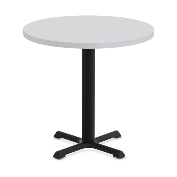 Special-T Table, Round, 36in Dia x 42in, Black Base/Light Gray Top - SCTSTAR236BHBGR