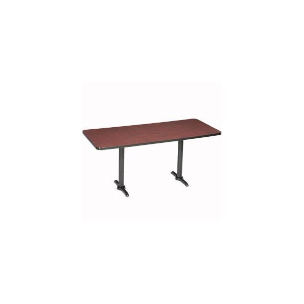 National Public Seating Interion Counter Height Breakroom Table, 72"L x 36"W x 36"H, Mahogany - 695847MH