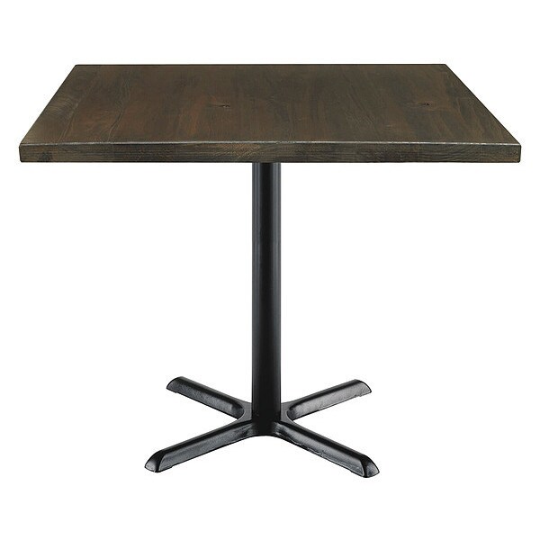 Kfi Square Urban Loft Table, Espresso, 42"x42"x29", 42" W, 42" L, 29" (Cafe Height) H, Wood Top, Espresso - T42SQ-B2025-LFT-ES