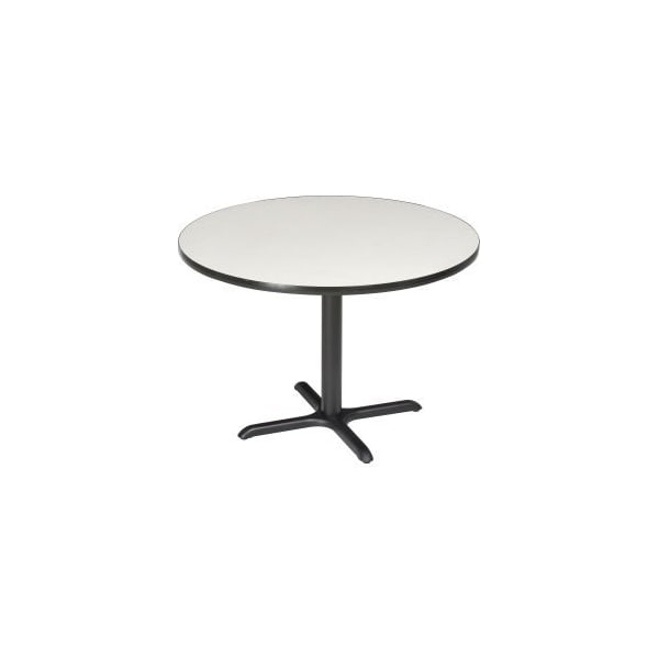 National Public Seating Interion 42 Round Restaurant Table, Gray - CTXB42RGY