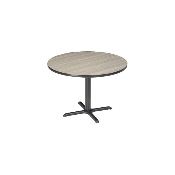 National Public Seating Interion 42 Round Restaurant Table, Charcoal - CTXB42RPT
