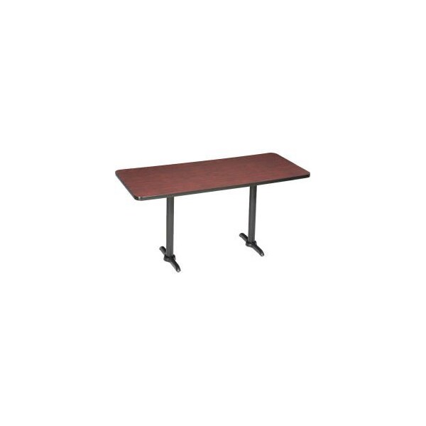 National Public Seating Interion Bar Height Breakroom Table, 72"L x 36"W x 42"H, Mahogany - 695848MH