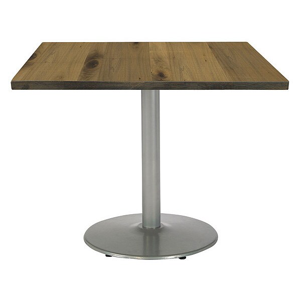 Kfi Square 42 W, 42 L, 29 H, Wood Top, Natural - T42SQ-B1922SL-LFT-NA