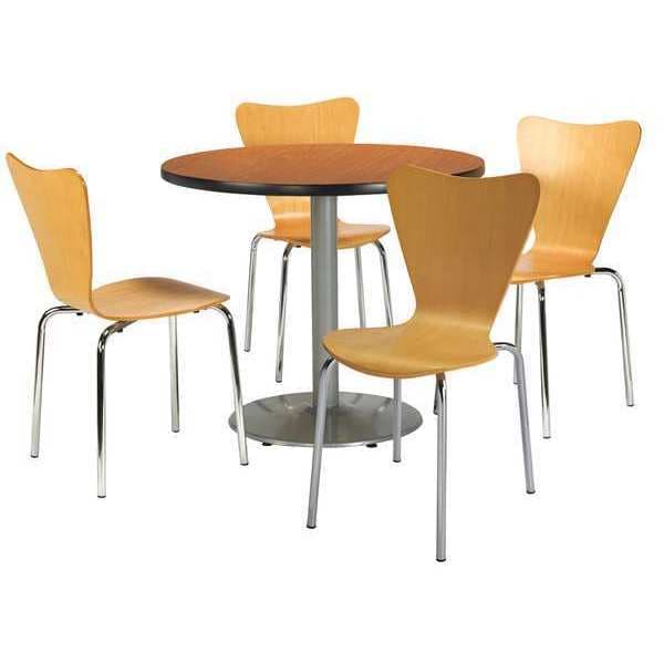 Kfi Round 36 W, 36 L, 29 H, Wood Top, Medium Oak - T36RD-B1922SL-MO-3888-NA