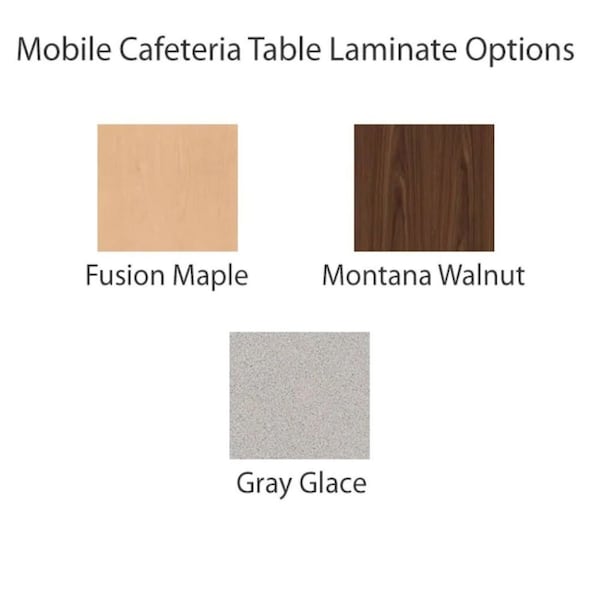 Palmer Hamilton Rectangle Cafeteria Bench Table, 145 in W, 27 in H, Fusion Maple - 19F18273012FB