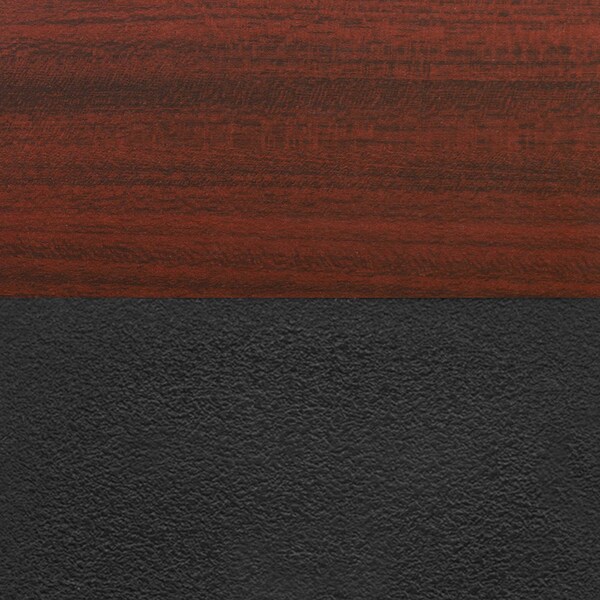 Cain Round Tables > Breakroom Tables > Cain Round Table & Chair Sets, Wood|Metal|Plastic Top, Mahogany - TB36RNDMH47BK