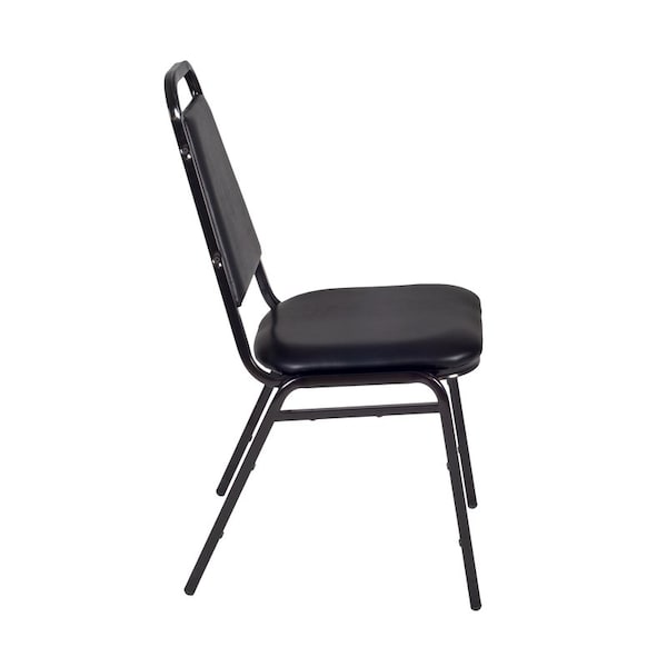 Kee Square Tables > Breakroom Tables > Kee Square Table & Chair Sets, Wood|Metal|Vinyl Top, Cherry - TB4848CHBPBK29BK
