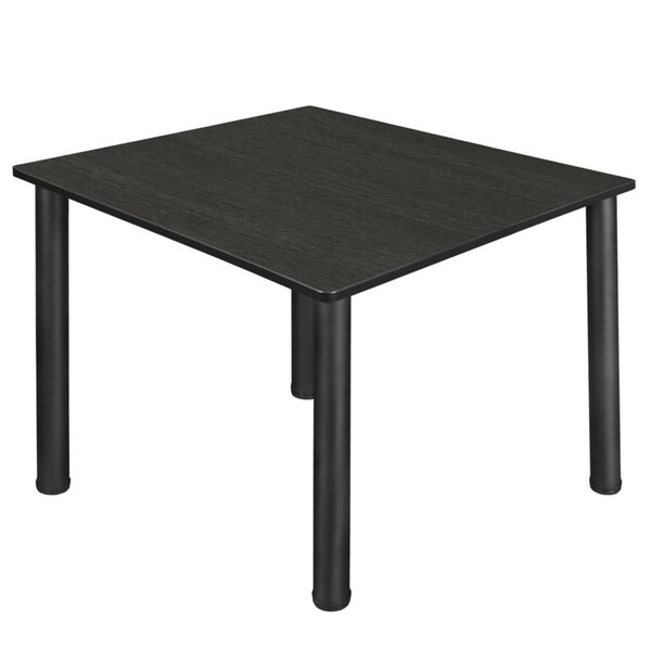 Regency Kee Square & Round Tables, 48 W, 48 L, 29 H, Wood, Metal Top, Ash Grey - TB4848AGBPBK