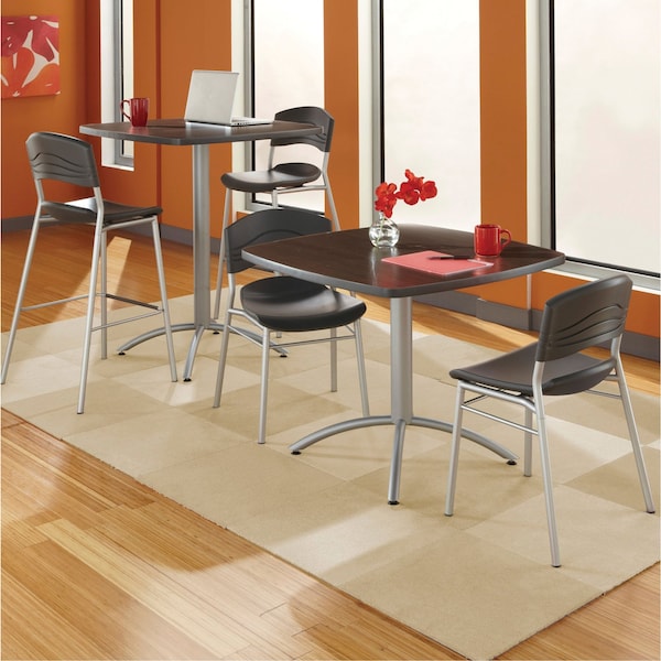 Iceberg Square CafÃ©Worksâ„¢ Table, Graphite Granite - 36" Square x 29"H, 36" W, 36" L, 29" H, Graphite - 65618