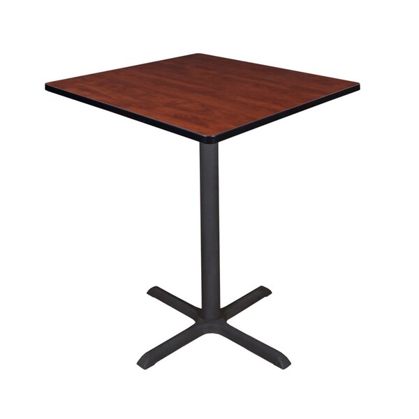 Cain Square Tables > Breakroom Tables > Cain CafÃ© Tables, 36 W, 36 L, 42 H, Wood|Metal Top, Cherry - TCB3636CH