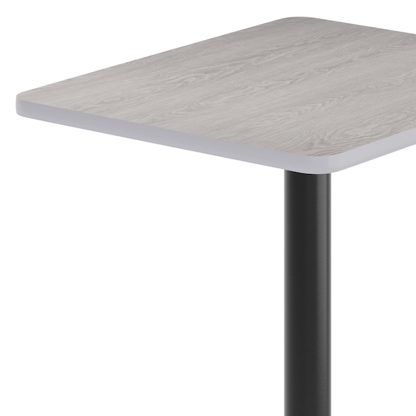Flash Furniture Rectangle 24 in W, 30 in L, Gray - XU-GYTB-2430-TR18-GG