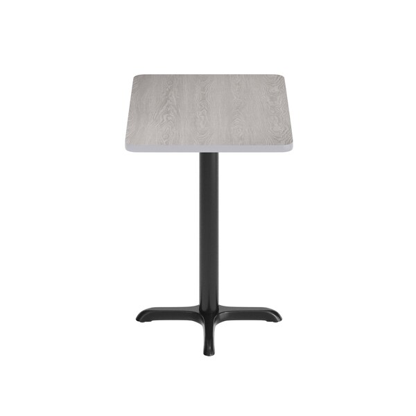 Flash Furniture Rectangle 24 in W, 30 in L, Gray - XU-GYTB-2430-T2222-GG