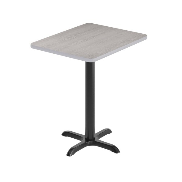 Flash Furniture Rectangle 24 in W, 30 in L, Gray - XU-GYTB-2430-T2222-GG