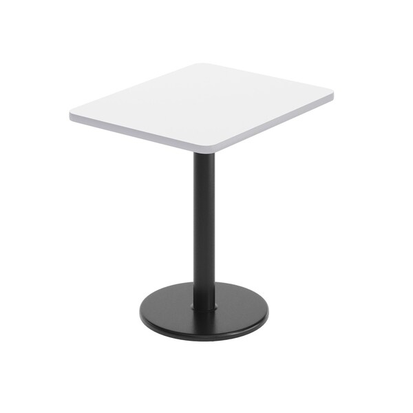 Flash Furniture Rectangle 24 in W, 30 in L, White - XU-WHTB-2430-TR18-GG