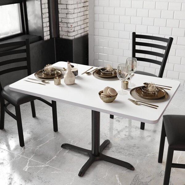Flash Furniture Glenbrook 30in. x 48in. Rectangular Table Top w/White or Gray Reversible Laminate Top - XU-WHGY-3048-GG