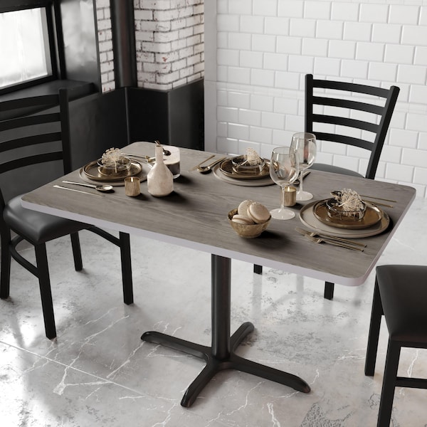 Flash Furniture Glenbrook 30in. x 48in. Rectangular Table Top w/White or Gray Reversible Laminate Top - XU-WHGY-3048-GG