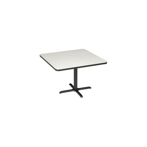 National Public Seating Interion 36 Square Restaurant Table, Gray - CTXB36QGY