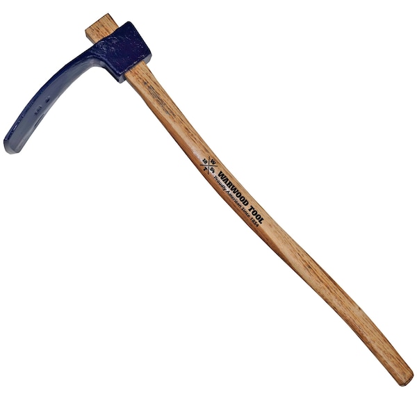 Warwood Tool 6 lb Track Adze, 34 Hickory Handle - 1201