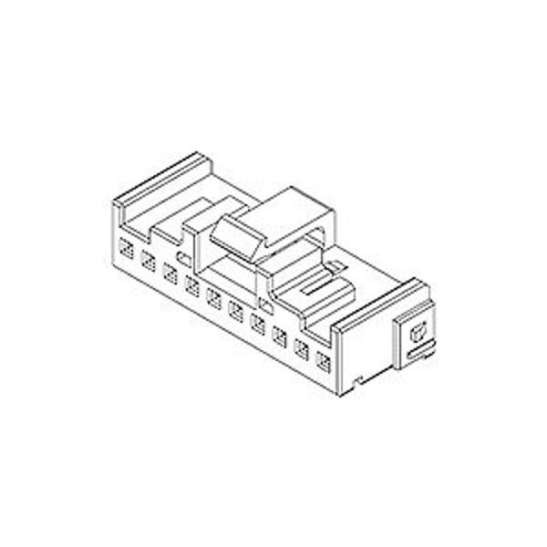 Molex 2.00Mm Pitch Wire-To-Wire Receptacle Housing, Positive Lock, 10 Circuit, Low-Halogen - 2014932100