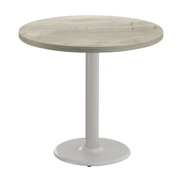 Special-T Table, Round, 42in Dia x 29in, Fog Gray Base/Aged Driftwood Top - SCTCANT242GAD