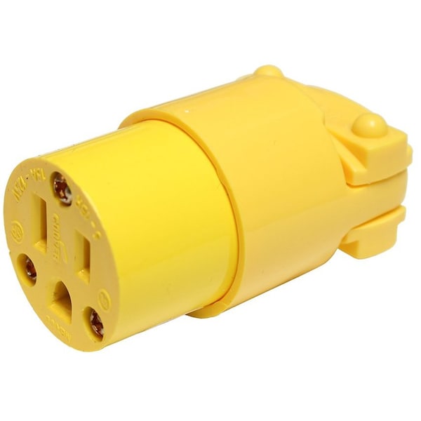The Brush Man Repl Extension Plug End - Female, Grounded, 3-Prong, 10PK - EXT PLUG-REPL-F