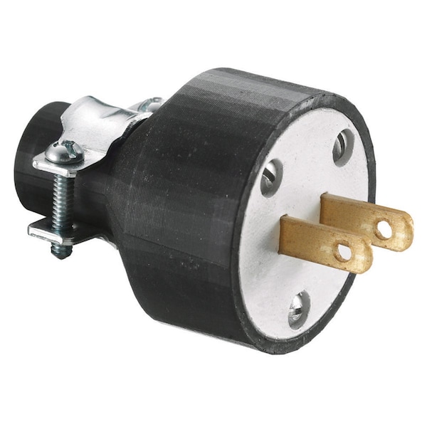 Hubbell 2 Wire Commercial Straight Blade Plug 125VAC 15A - RP646