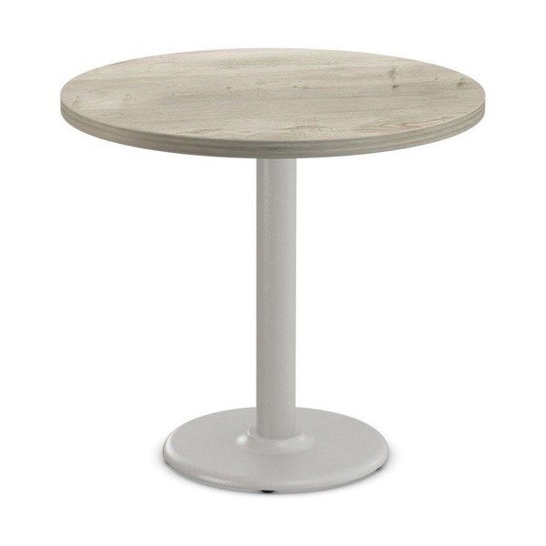 Special-T Table, Round, 36in Dia x 42in, Fog Gray Base/ Aged Driftwood Top - SCTCANT236BHGAD