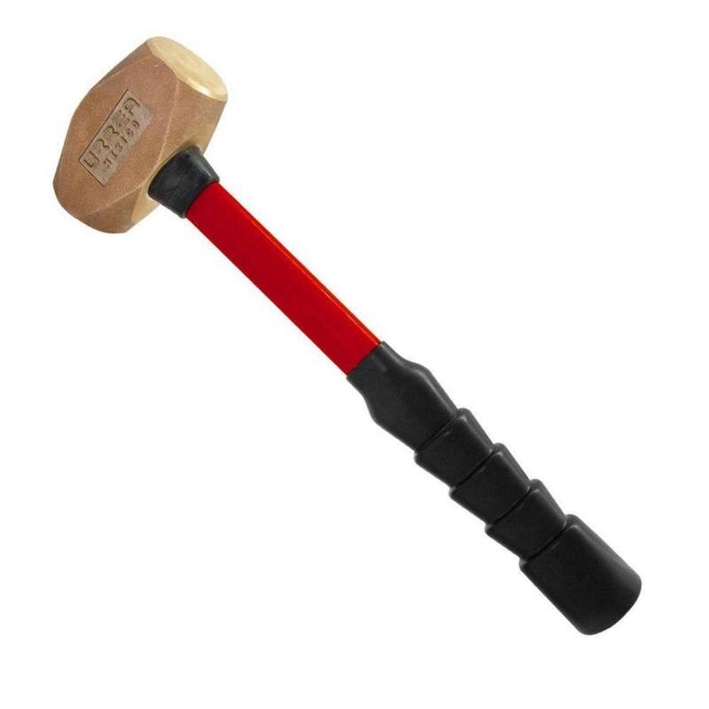URREA 3 POUND STEEL OCTAGONAL SLEDGE HAMMER WITH FIBER GLASS HANDLE - 1434GFV