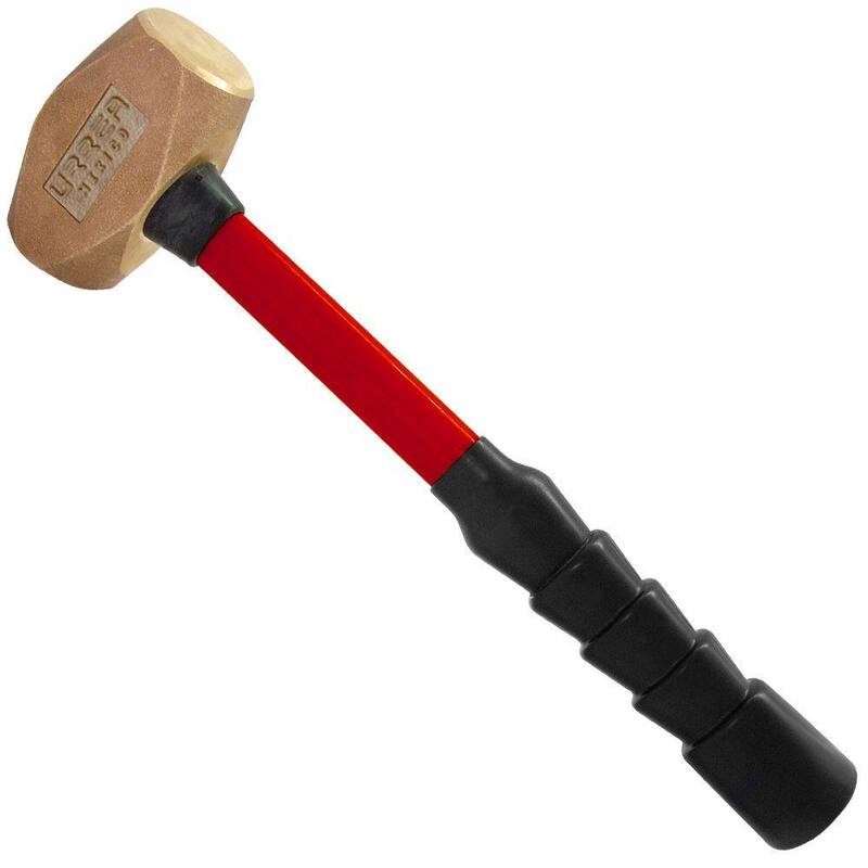 URREA 3 POUND STEEL OCTAGONAL SLEDGE HAMMER WITH FIBER GLASS HANDLE - 1434GFV